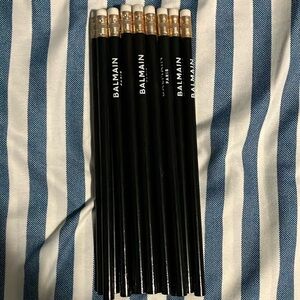 Balmain Black Pencils with White Logo